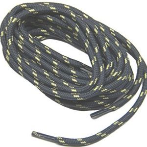 2 Pair-ProTOUGH Dark Gray-Yellow Kevlar Boot Laces